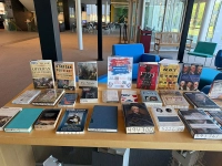 books on a table